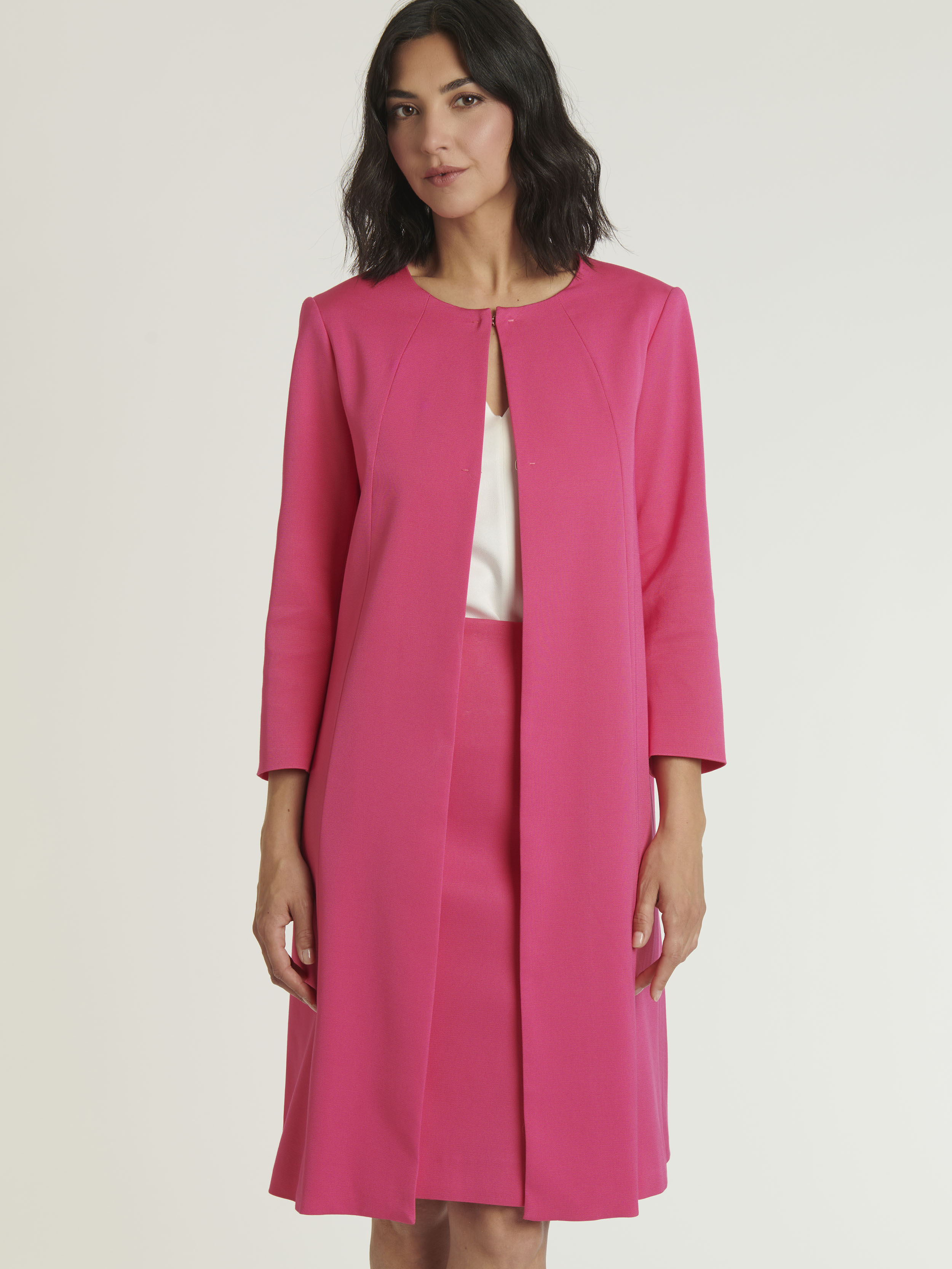 Paule Ka longsleeved woven coat - Pink