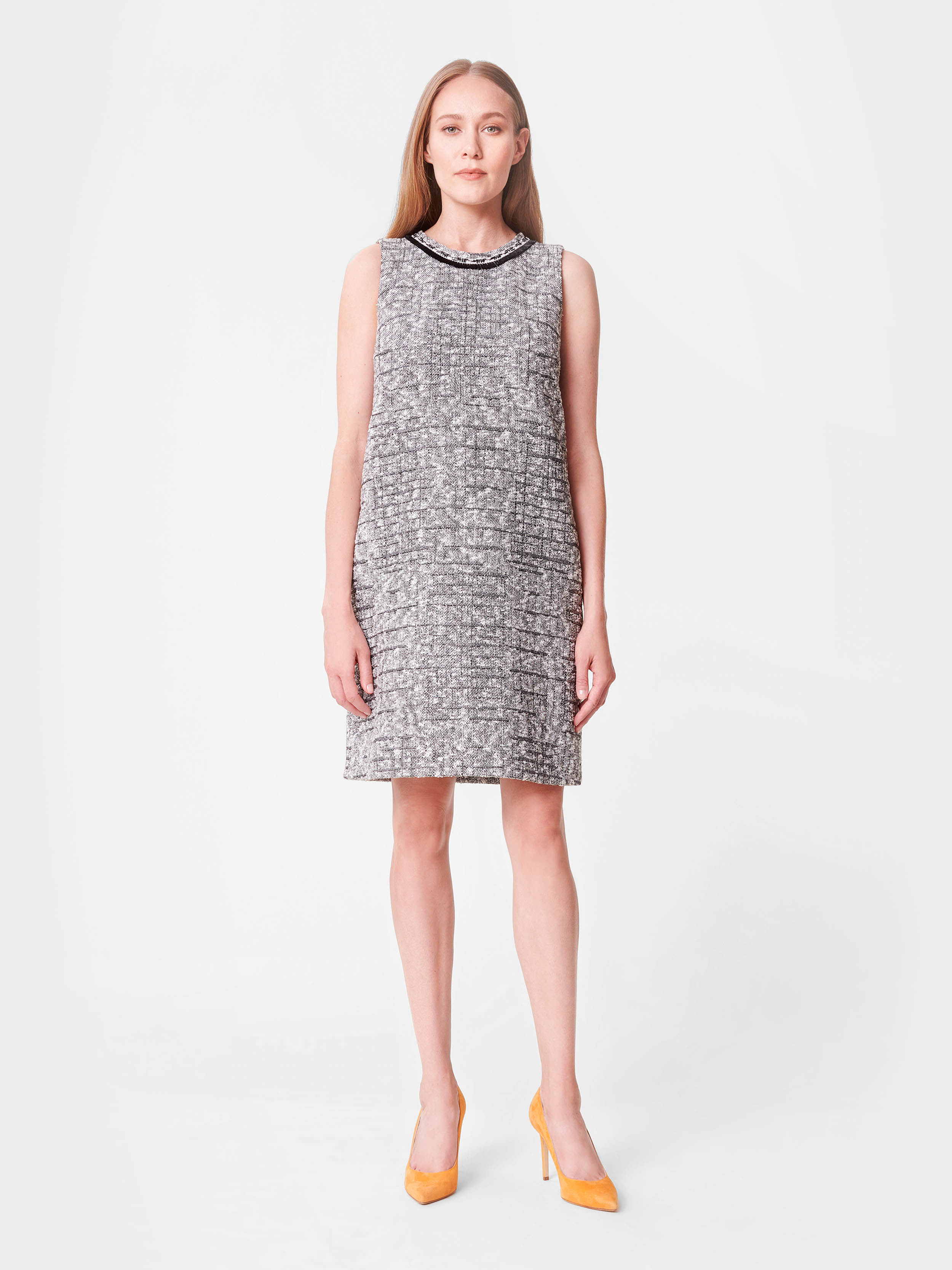 tweed a line dress